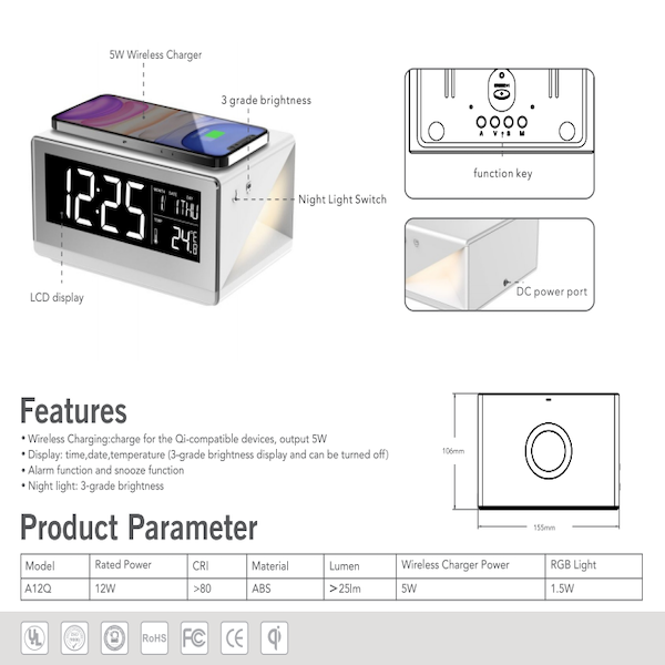 Wireless Charging Alarm